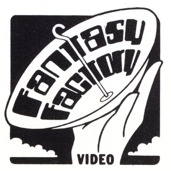 The Fantasy Factory video production and editing company logo, aLondon-based company created and run by radical English activists John 'Hoppy' Hopkins and Sue Hall from the 1970's to the 1990's