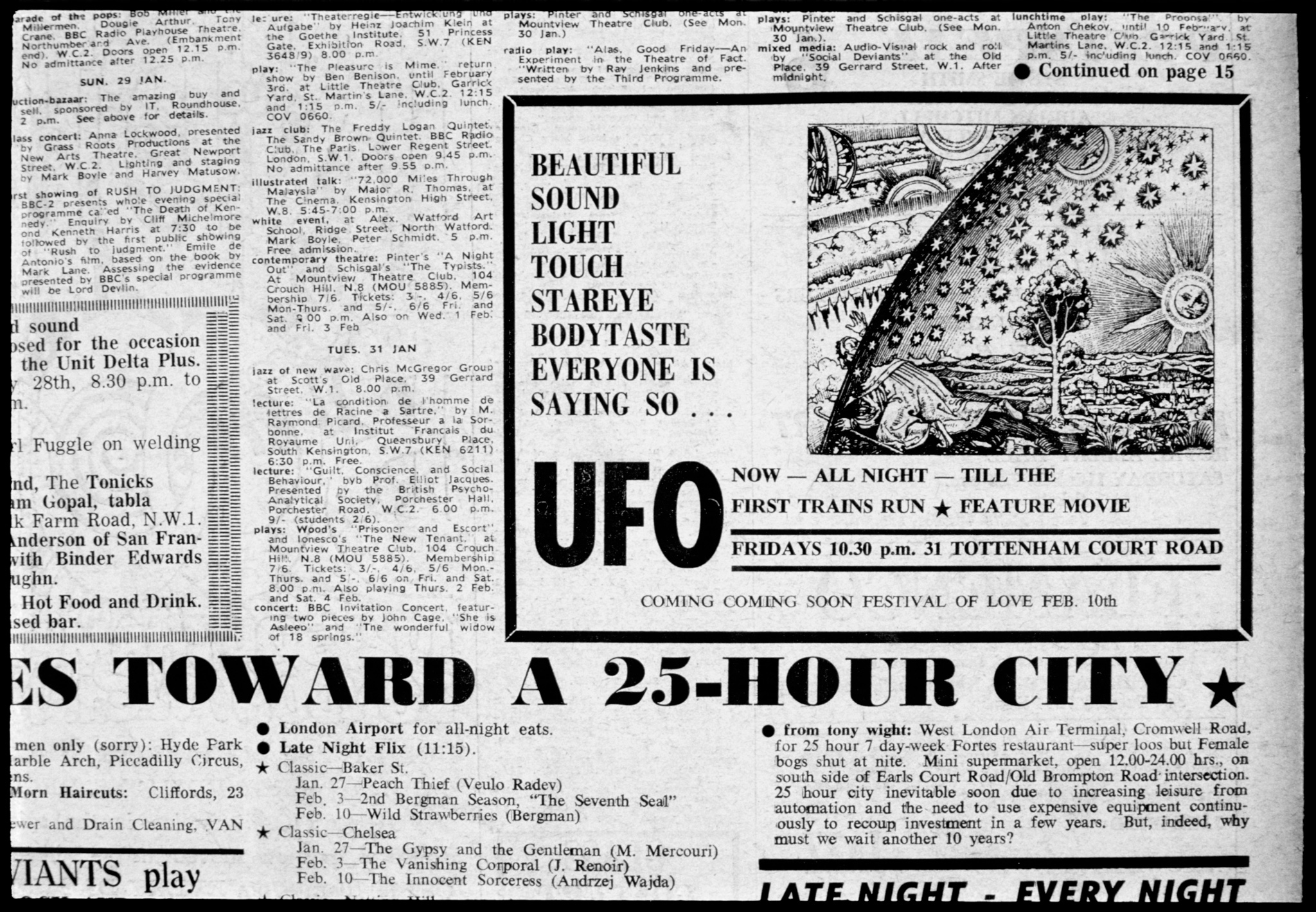 UFO Advert